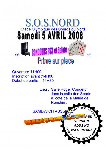 Concours PS3 & Belote